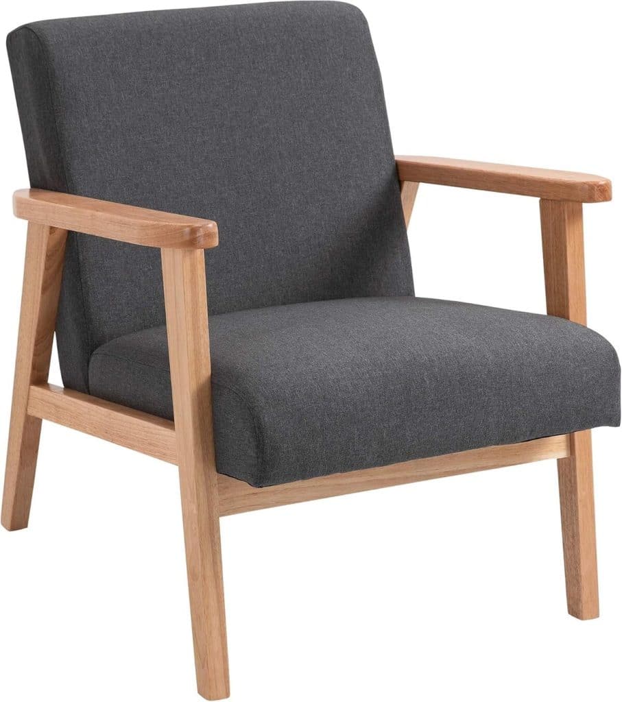 Test du fauteuil de relaxation HOMCOM en lin gris foncé