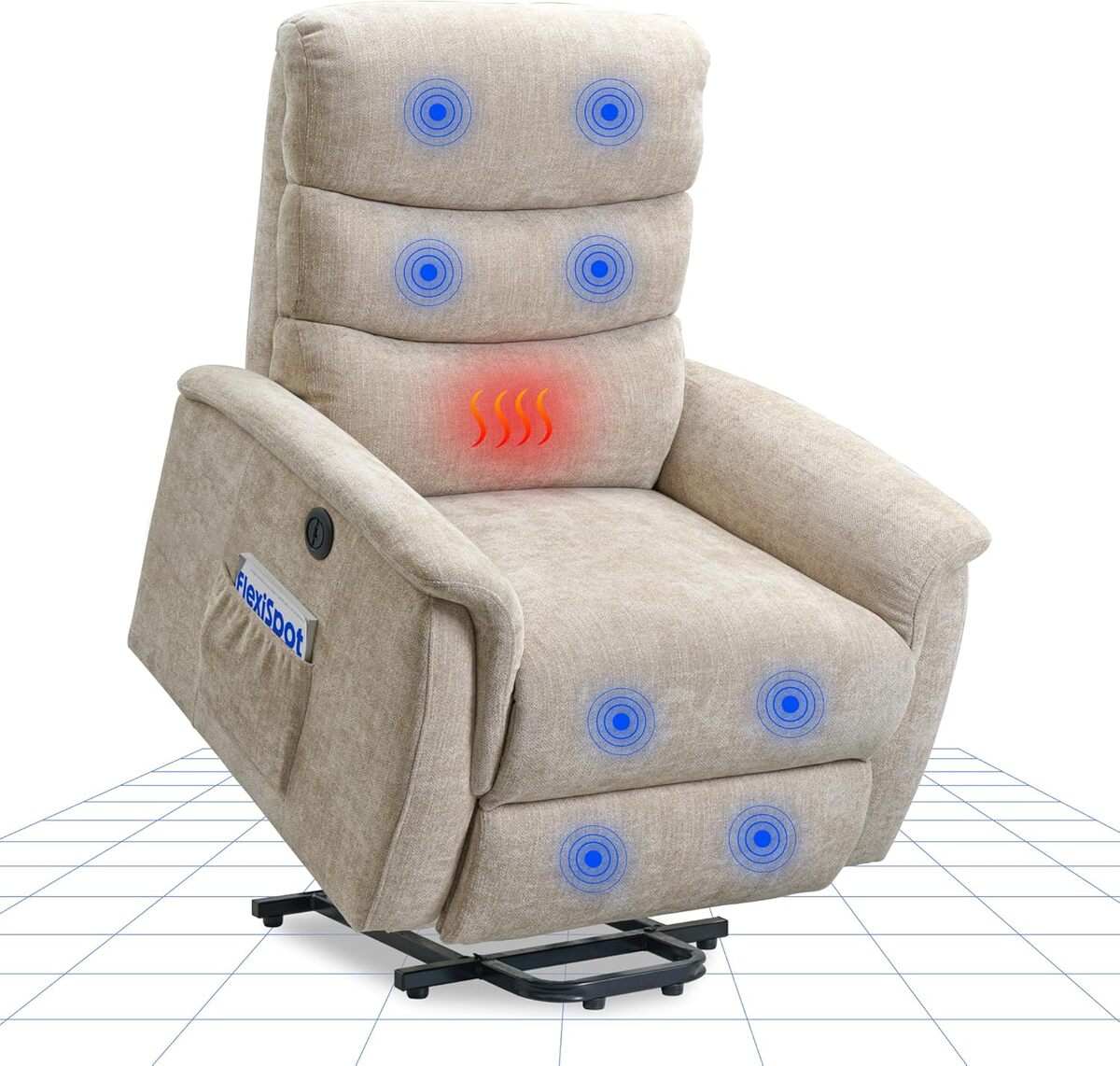 Test du fauteuil électrique FLEXISPOT : relaxation et massage inclus