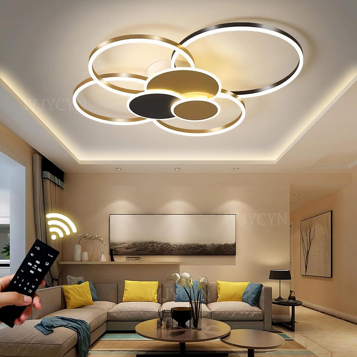 Test du plafonnier LED 100W WJYCYN : élégance et fonctionnalité
