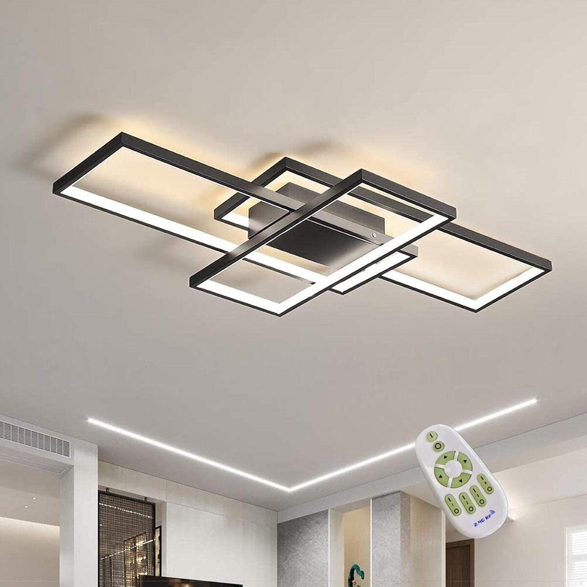 Test : plafonnier LED moderne avec télécommande