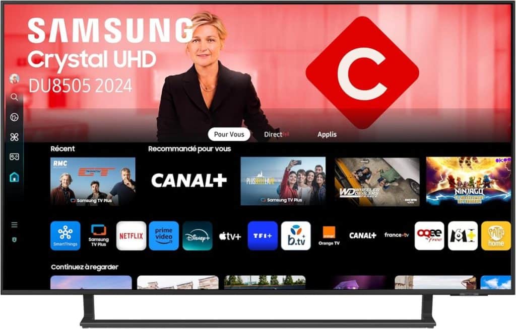 Test : samsung TU43DU8505 Crystal UHD 4K
