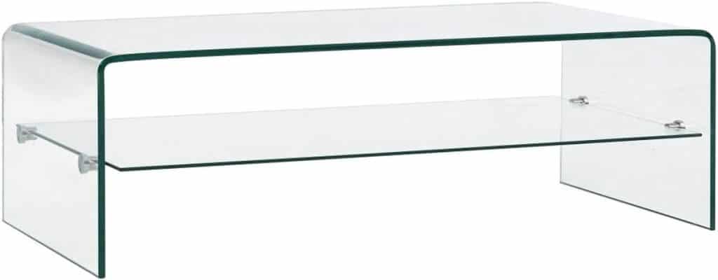 Test : table basse Festnight en verre trempé