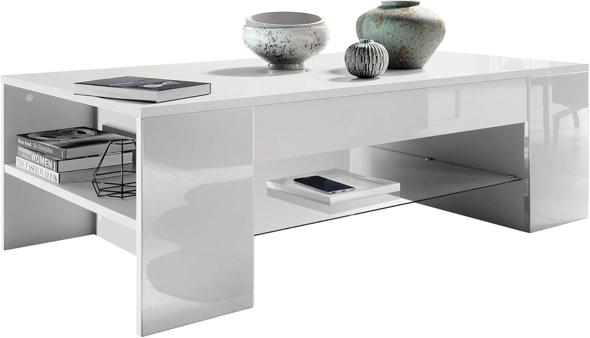 Test : table d'appoint Vladon Clip avec compartiments et plaque de verre