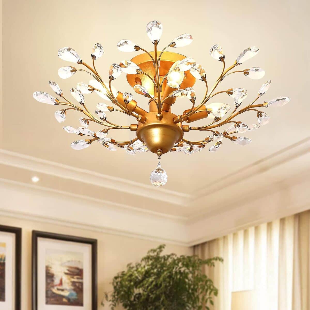 Avis sur lustre vintage Ganeed K9 à 4 lumières
