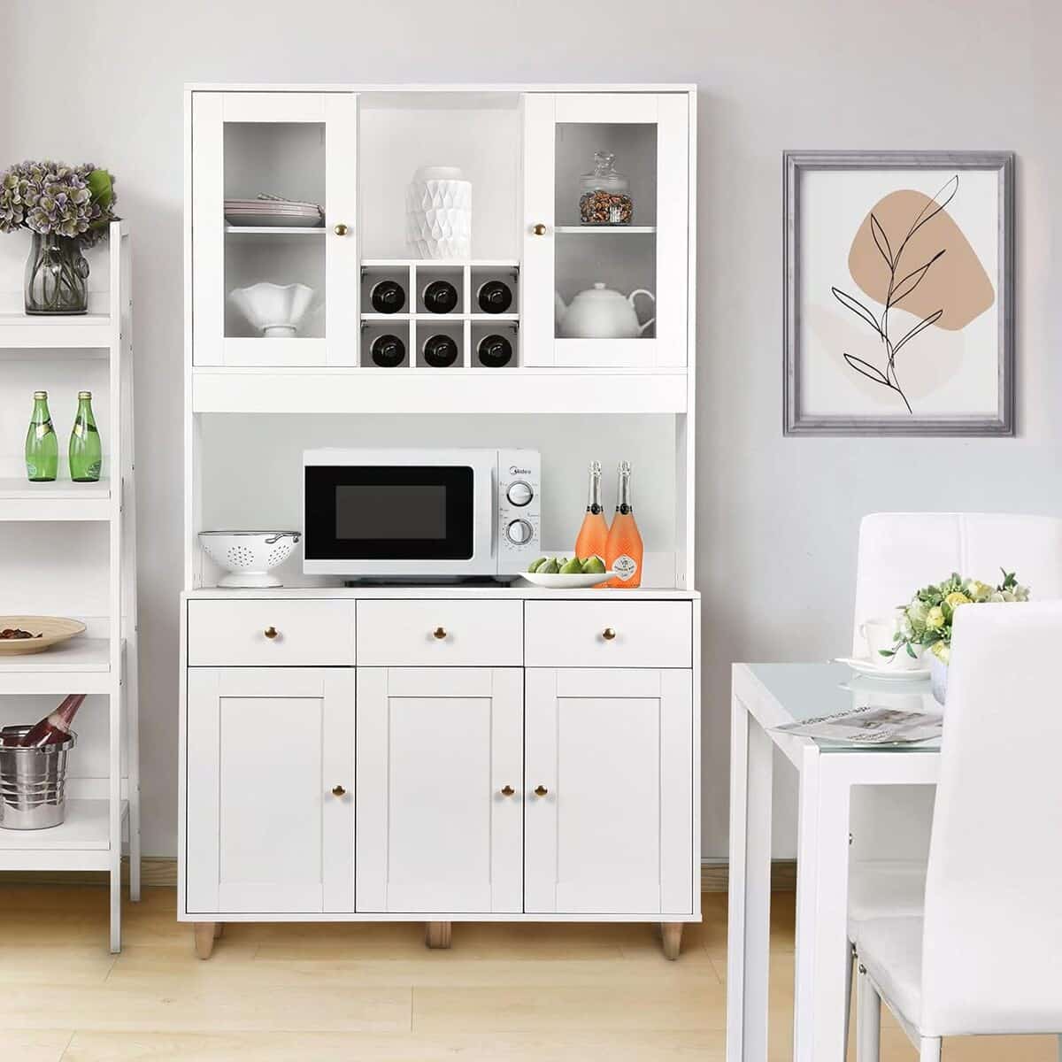 Test : buffet de cuisine VOWNER avec 5 étagères et placards