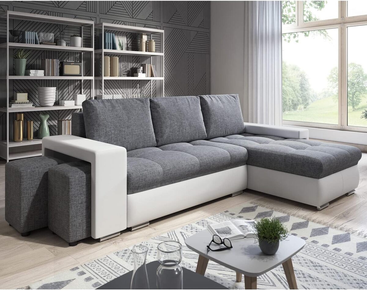 Test : canapé d'angle Simon convertible avec coffre