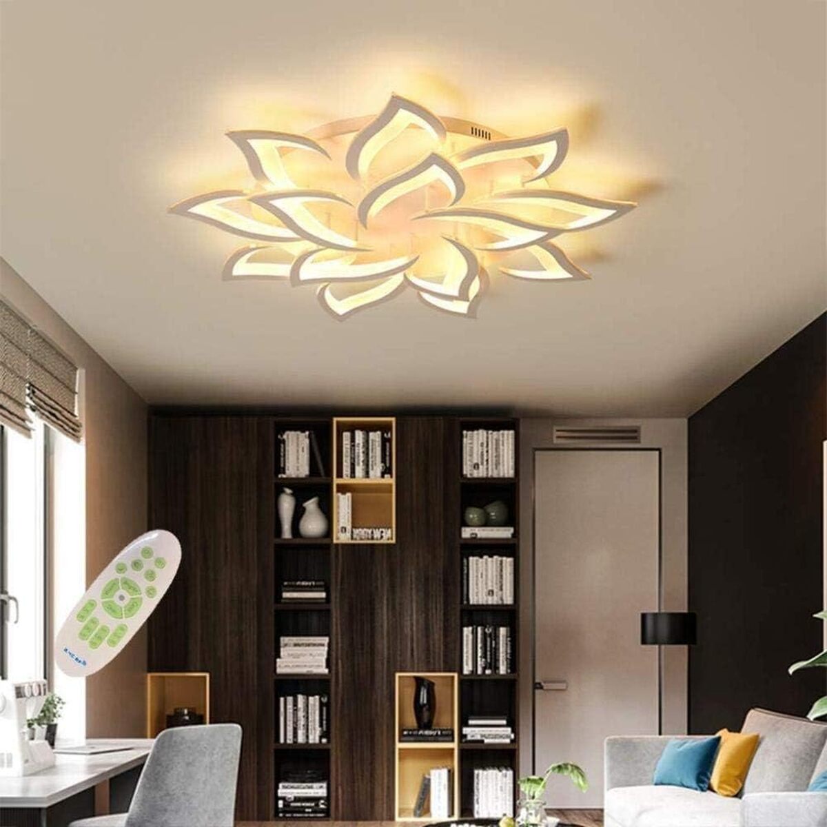 Test du lustre LED dimmable moderne 14 têtes