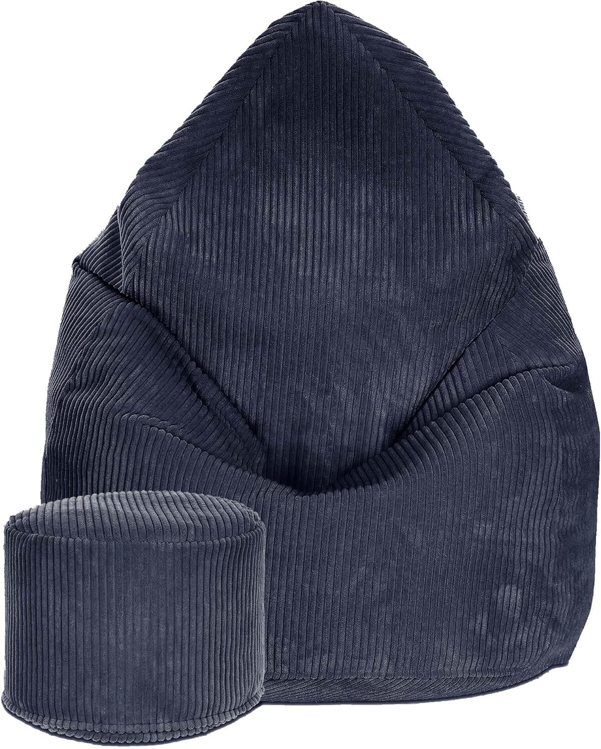 Test du pouf DreamRoots en velours côtelé