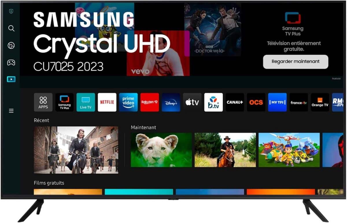 Test du téléviseur Samsung 43CU7025 : performance 4K HDR et gaming