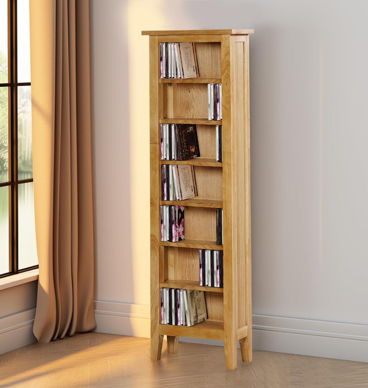 Test : étagère Aston Hallowood Furniture, rangement pour 200 CD