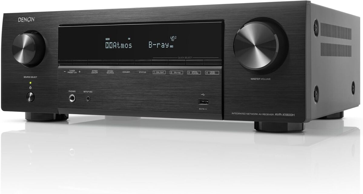 Test de l'ampli-tuner Denon AVR-X1800H : puissance 175W 8K sur 7.2 canaux