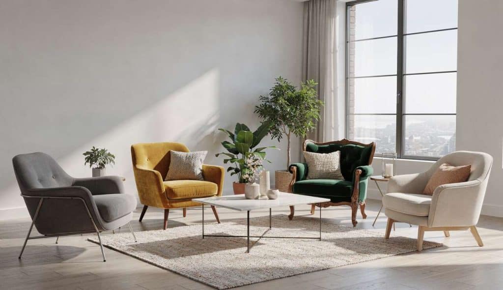 Fauteuils de salon : les différents styles pour une décoration réussie