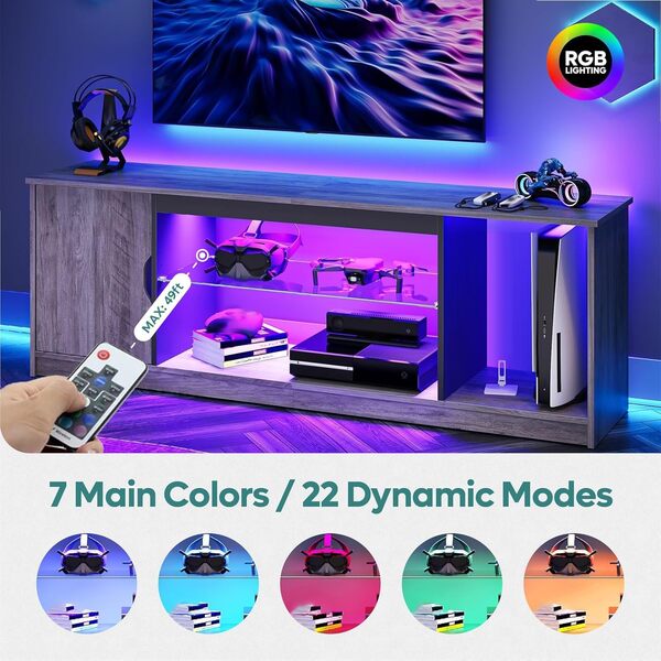 Bestier Support TV LED de 145 cm pour TV de 55/60/65