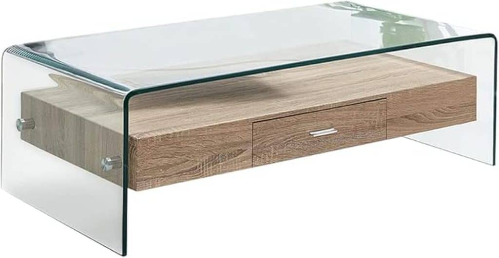 Avis : table basse Meubletmoi Ice, design contemporain