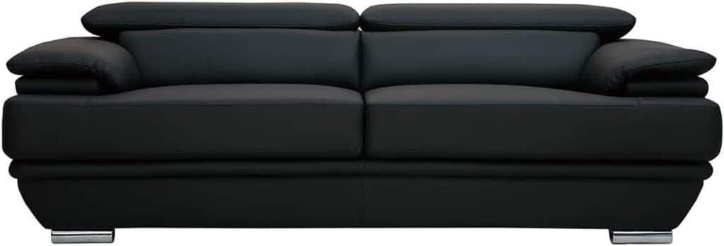 Test du canapé Miliboo Ewing : design et confort avec têtières ajustables