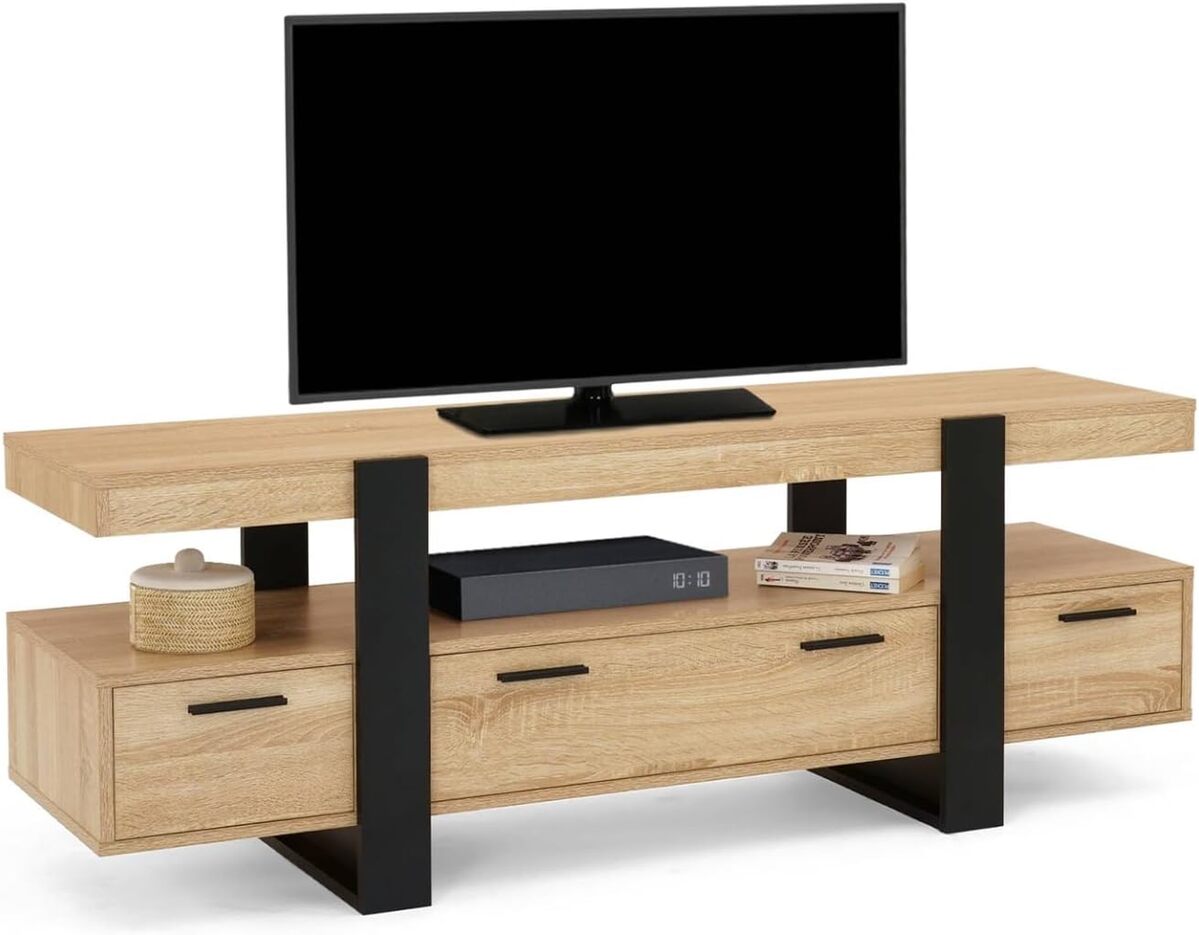 Test du meuble TV Phoenix 140 cm d'IDMarket : style et praticité