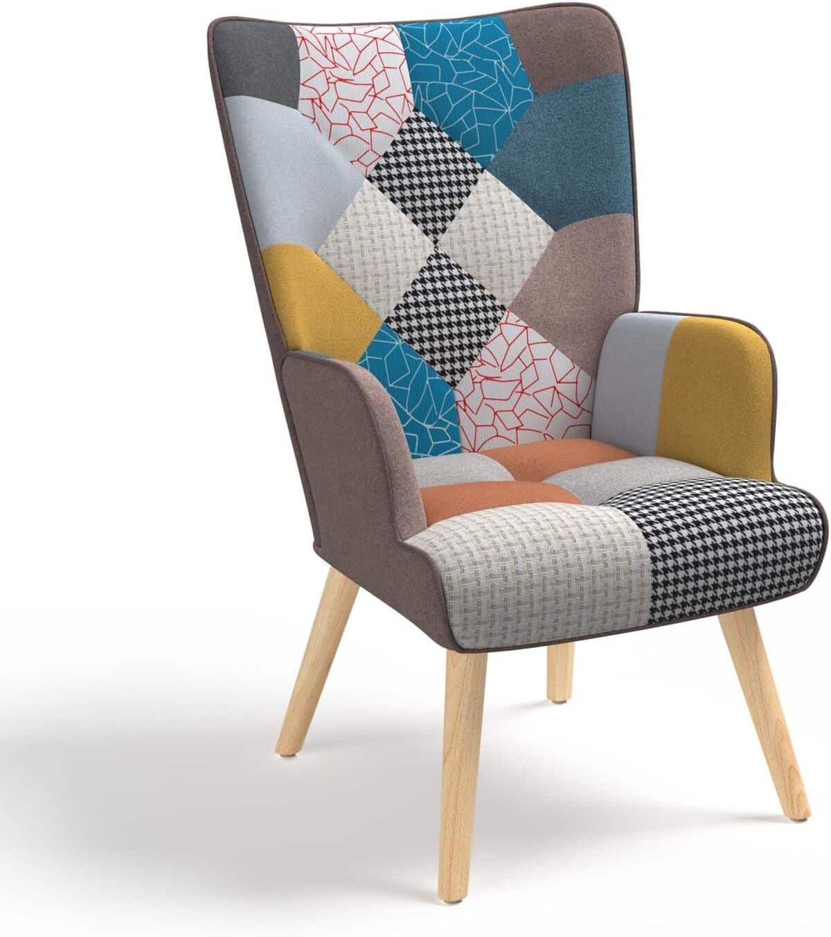 Test : fauteuil scandinave Ivar patchwork IDMarket