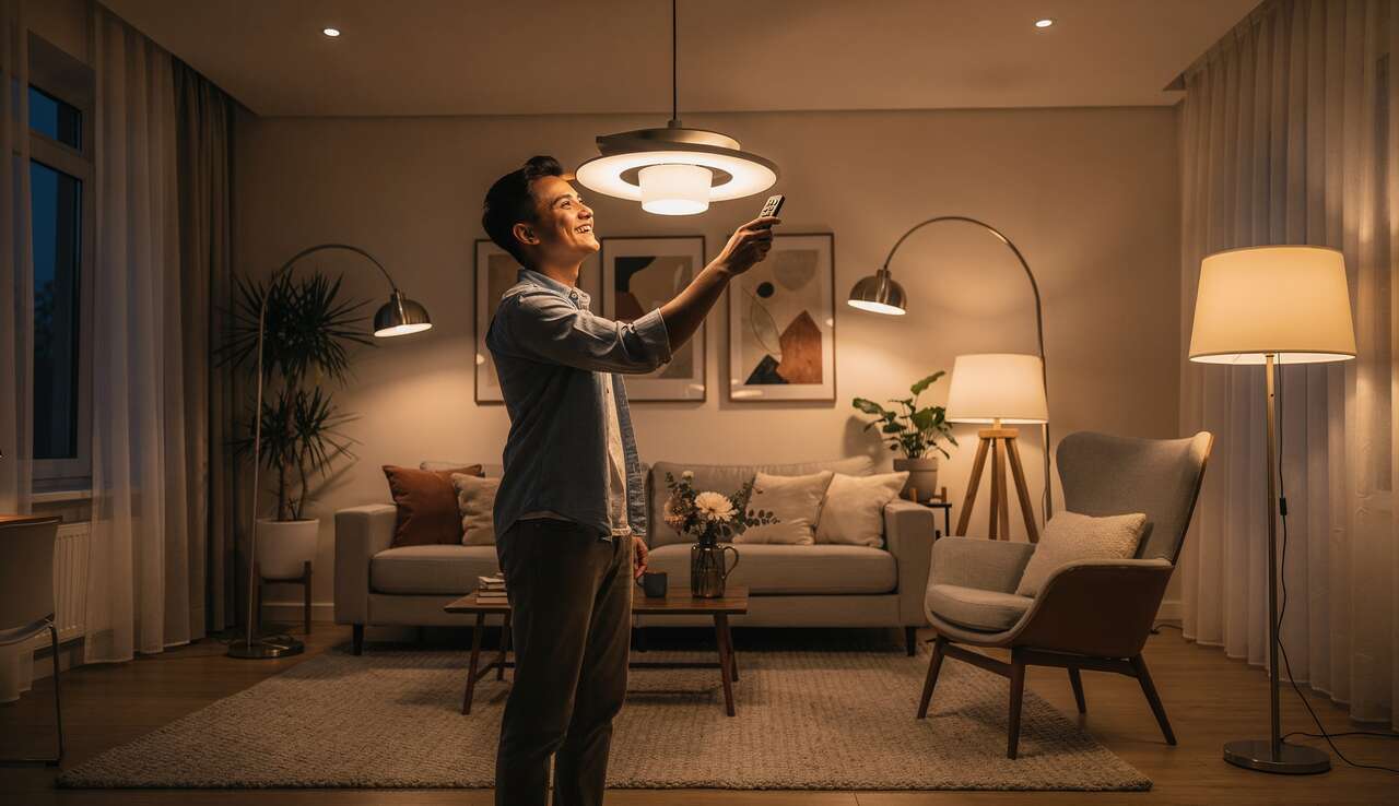 Plafonniers ou lampes sur pied : comparatif pour votre salon