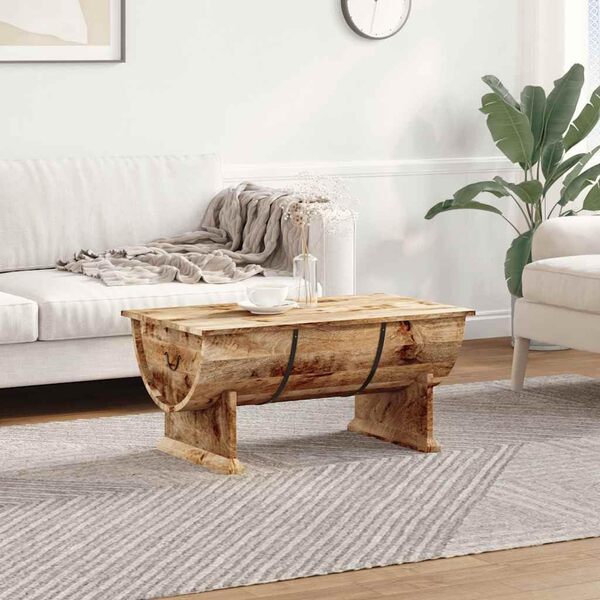 vidaXL Table Basse Table d'Appoint Table de Chevet Canapé Salon Salle de Séjour Maison Intérieur 88x50x40 cm Bois de Manguier Massif