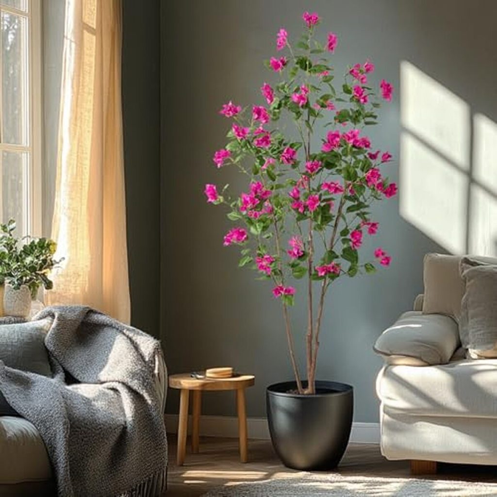 Avis sur le bougainvillier artificiel Uqueeten de 1, 8 m : une touche de verdure élégante dans votre intérieur