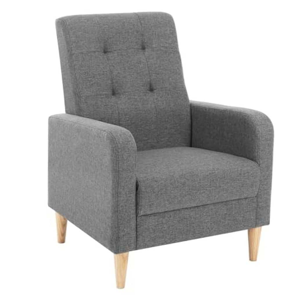 Test du fauteuil WOLTU scandinave en lin gris foncé