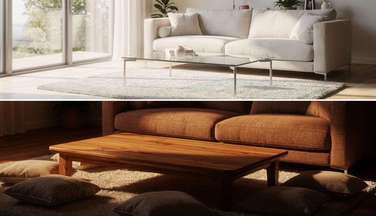 Les caract&eacute;ristiques de la table basse en verre