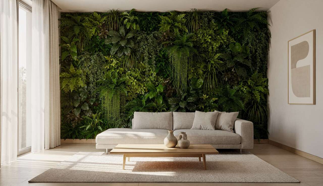 Mur v&eacute;g&eacute;tal : immersion totale dans la nature